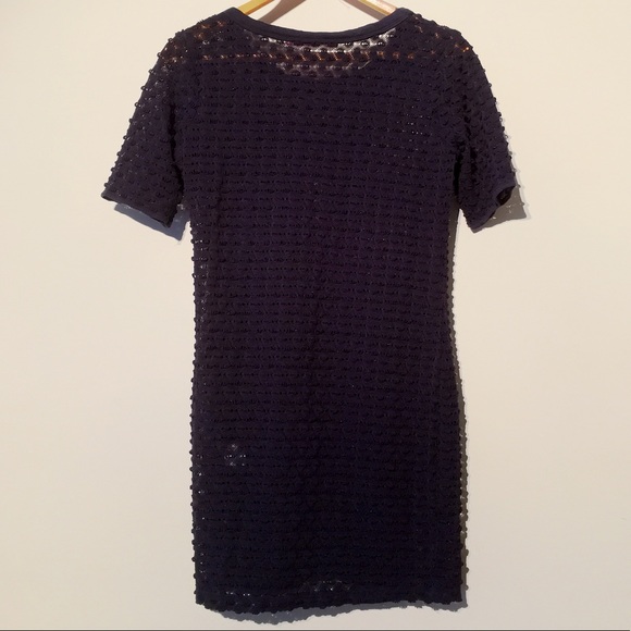 EUC Pinkyotto crochet navy 3-d t-shirt dress - Picture 3 of 6